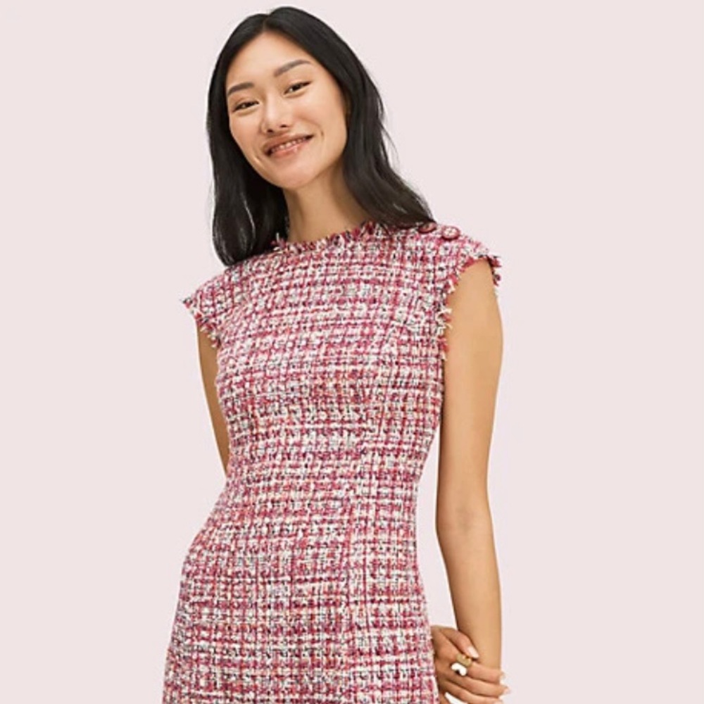 Kate Spade textured tweed dress size 14 NWT